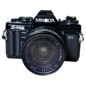 Minolta X-700 MPS 35mm SLR Film Camera & Kitstar 28mm F2.8 Lens